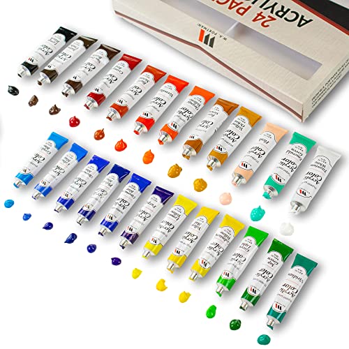 WA Portman 24pk Acrylic Paint Set - Lightfast Acrylic Paint Set for Adults and Children - Acrylic Set is a Great Addition to Painting Supplies and - WoodArtSupply