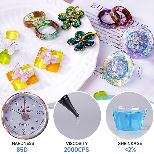 LET'S RESIN UV Resin, 300g Low Viscosity Crystal Clear Thin UV Resin Kit, Quick-Curing & Low Shrinkage Ultraviolet Epoxy Resin for Crafts, Casting, LET'S RESIN