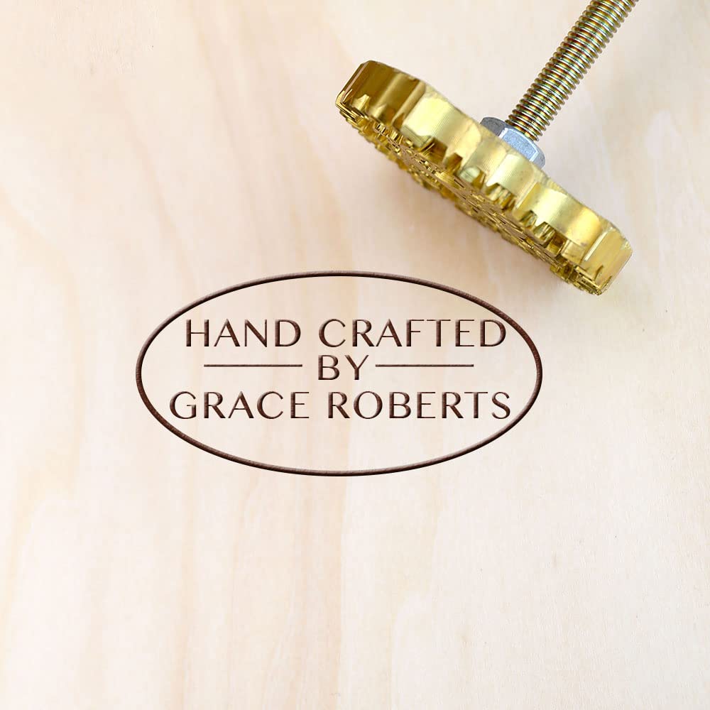 Custom Branding Iron with Handle for Wood, Leather, and BBQ (1") Generic