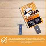 Plank Rite Steel Deck Spacing and Fastening Tool 3 Pack for Use with 5-1/2 Inch Deck Boards | Works for Treated Wood or Composite Decking | Deck Jig Plank Rite