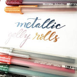 SAKURA Gelly Roll Metallic Gel Pens - Pens for Scrapbook, Journals, or Drawing - Colored Metallic Ink - Medium Line - 10 Pack SAKURA