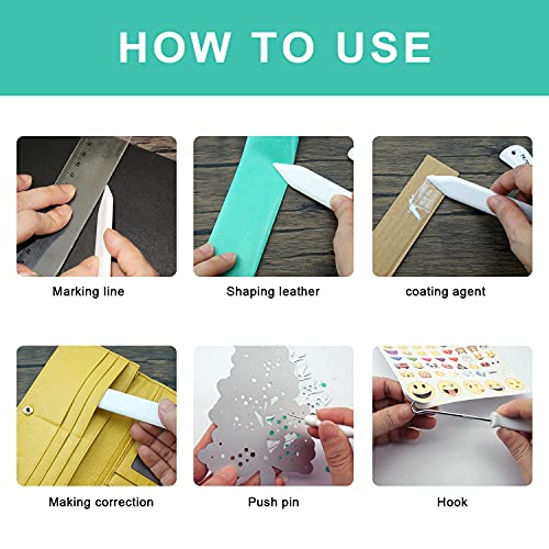 Enjoy Myself 7pcs Bone folder and Scoring Tool, Paper Folding Tool, Bone Origami Creaser for Scrapbooking Card Making Enjoy Myself