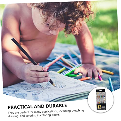 SEWACC 1 Set Colored Lead Graffiti Pencils Charcoal Pencils Watercolor Pencils Wood Drawing Pencils Sketch Color Pencils Sketching Pencil Artist SEWACC