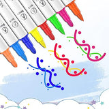 Banral 48 Colors Acrylic Paint Pens Markers, Dual Tip with Medium Tip and Brush Tip Paint Pens for Rock Painting, Stone, Wood, Calligraphy, Canvas, Banral