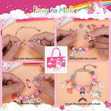 SUZUTOY Bracelet Making Kit for Girls, Unicorns Gifts for Girls, Arts and Crafts for Kids Ages 4 5 6 7 8 9 10 11, Gifts Toys for 4-12 Year Old Girl, SUZUTOY