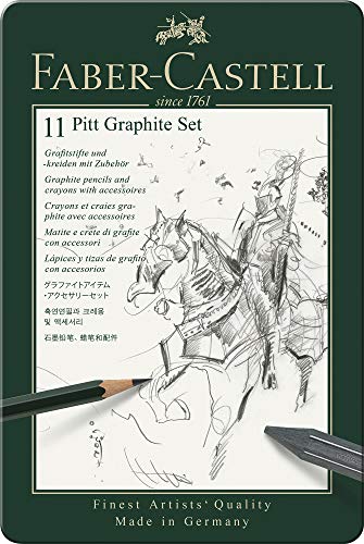 Faber-Castell 11 Piece Pitt Graphite Tin Set - WoodArtSupply