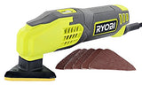 Ryobi DS1200 .4 Amp 13,000 OBM Corded 2-7/8" Detail Sander w/ Triangular Head and 5 Sanding Pads Ryobi