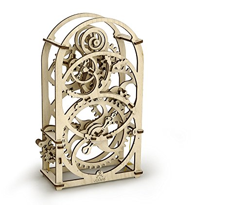 UGEARS Timer 20 min - Wooden Models to Build for Adults - 3D Mechanical Model Unique Puzzles - Brain Teaser and Model Building Sets for Adults UGEARS