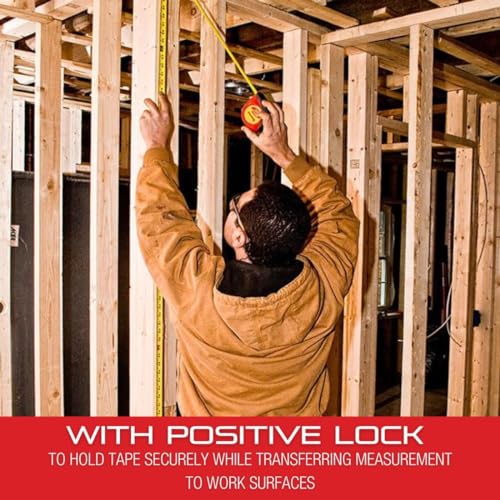 Starrett Exact Retractable Imperial/Metric Pocket Tape Measure with Nylon Coating, Self Adjusting End Hook, and Steel Belt Clip - 1/2-inch Width x 12 Starrett