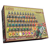 The Army Painter Speedpaint Mega Set 2.0+ - 50x18ml Speedpaint Set with 42 Colors, 3 Metallics, Medium, Mixing Balls The Army Painter