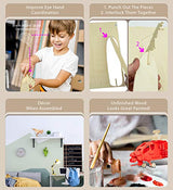 Puzzled Bundle of Aircrafts: F-15, Apache, & F-18 Wooden 3D Puzzles Construction Kits - Fun & Educational DIY Combat Toys, Assemble Model Unfinished Puzzled