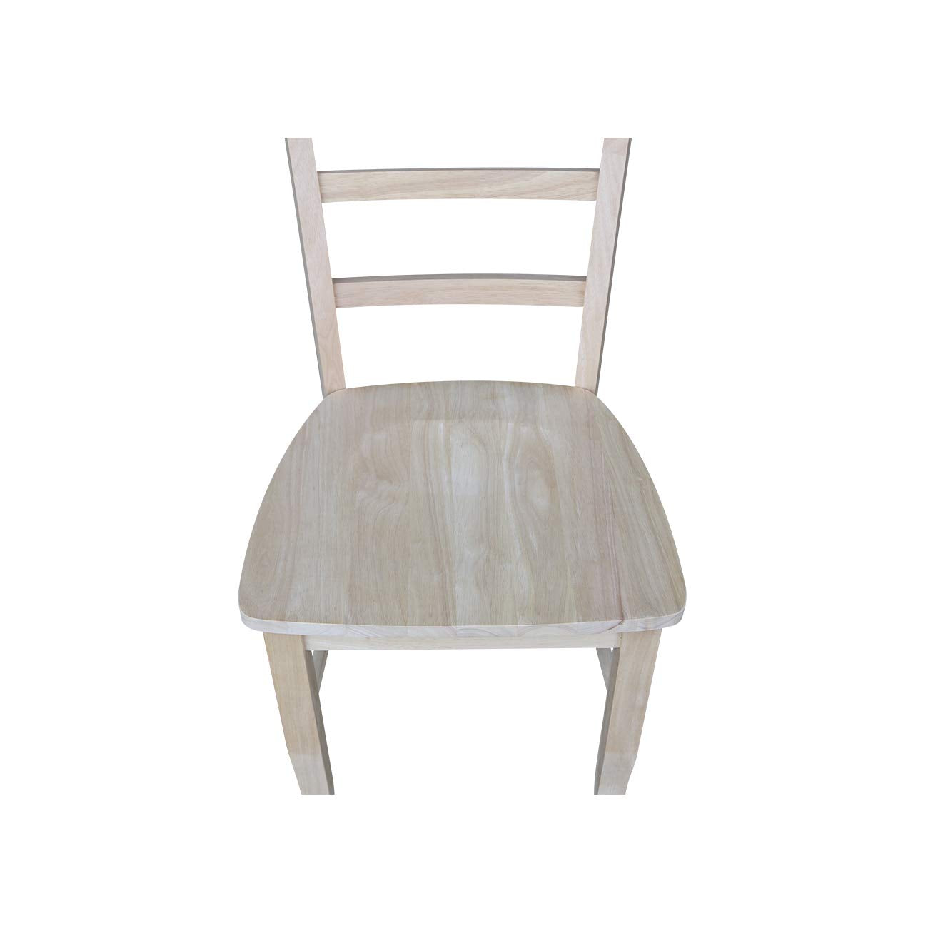 International Concepts Set of Two Madrid Chairs, Wood, Unfinished IC International Concepts