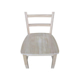 International Concepts Set of Two Madrid Chairs, Wood, Unfinished IC International Concepts