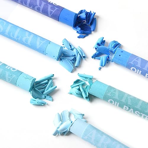 qianshan Soft Oil Pastels Set of 12 Colors,Non Toxic,Soft Texture Vibrant and Creamy Oil Crayons Pastels Art Supplies For Professional Artists qianshan