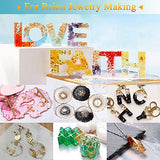 Gold Foil Flakes with Tweezers and Brush, 3 Bottles Imitation Gold Foil Flakes Metallic Leaf for Nail Art, Painting, Crafts and Resin Jewelry MEGANEOPRE