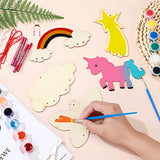 DIY Wooden Animal Wind Chime Kit for Kids - 24 Charming Chimes for Home, Garden, and Classroom Tuanse