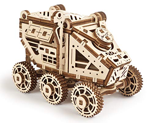 UGEARS Science STEM Mars Rover, DIY Engineering Activity, STEAM School Project, Mechanical Wooden Puzzle, Eco Building 3D Toy, Educational Gift for - WoodArtSupply