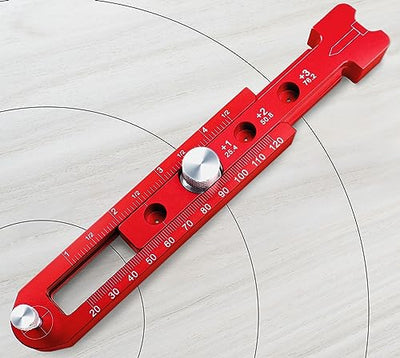Woodworking Compass Scriber, Portable Aluminum Alloy Woodworking Compass Tool, Adjustable Metric/Inch Arc Drawing Ruler Circle Drawing Ruler Marking