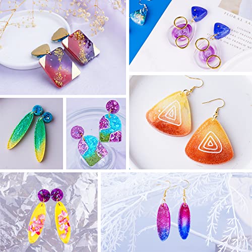 LET'S RESIN Resin Earring Mold, 171 Pcs Resin Jewelry Molds Making Kit with 11 Pack Variety Shape Resin Molds Silicone, Earring Molds for Epoxy - WoodArtSupply