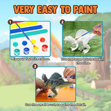 FUNZBO Dinosaur Painting Kit - Dinosaur Toys for Kids 3, 4, 5, 6, 7,8 9 Years Old, Christmas Gifts for Kids, Painting Set for Kids, Art Set for Kids FUNZBO