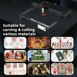 QQCASE 10W Laser Engraver,Higher Accuracy Laser Cutter and Engraver Machine,Laser Engraving Machine 60W Machine Output Power,Laser Engraver for Wood QQCASE