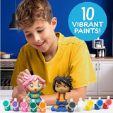Made By Me Paint Your Own Anime Figurines, Art Supplies for Anime Enthusiasts, Kids Arts & Crafts Painting Kit, Creative Toys for Kids, Arts and Made By Me