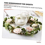 SEWACC 2Pcs Wooden Wreath Frame Flat Wreath Base Wreath Form Flower Wreath Boards Wreath Boards with Holes Craft Hoop Rings Floral Hoop Centerpiece SEWACC