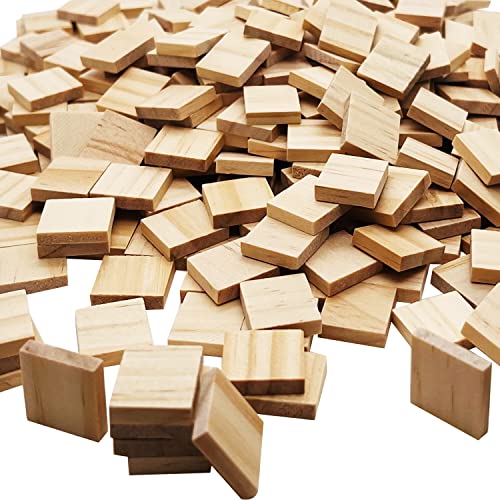 XYSMZM 300 Pcs Wood Blank Letter Tiles, Wooden Blank Scrabble Tiles for DIY Craft Supplies Decoration - WoodArtSupply