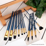 Royal & Langnickel - 9300 Series 10760:Zip N' Close 12-Piece Black Taklon Brush Set 1 - RSET-9301 Royal & Langnickel