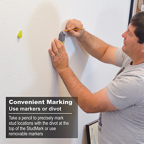 Calculated Industries 7310 StudMark Magnetic Stud Finder with 2 Removable Magnet Markers | Finds & Marks up to 3 Stud Locations | Updated 2020 More Calculated Industries