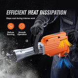 VEVOR Demolition Jack Hammer, MAX 2200W Electric Jackhammer Heavy Duty, 1350 BPM Concrete Breaker 4pcs Chisels Bit Chipping W/Case, Gloves VEVOR