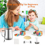 WINORD Candle Making Kit, Candle Making Supplies with Beeswax,Wicks,Wax,Tins,Pot,Holders-Complete DIY Arts and Crafts Set for WINORD