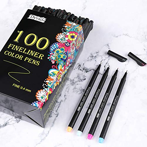 Pack of 12 Fineliners 0.4mm Fine Point Liner Art Markers Drawing Pens  Porous Fineliners Pen for Planner School Office Supplies