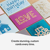 Cricut Cutaway Cards R10, Intricately Design Birthday Cards, Thank You Cards, Custom Greeting Cards, Holographic Backer, Compatible with Cricut Cricut