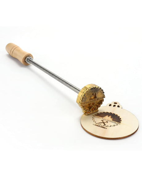 Personalised Logo Branding Iron for Woodworking and Leather Craft - Custom Metal Stamp (1"x1") Arokimi