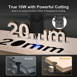 ORTUR True 10W Optical Power Laser Module, LU2-10A 24V Laser Head with Assist Nozzle for Laser Engravers, Ultra-Thin Compressed Spot, Ortur