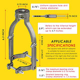 Square Hole Drill Bit Adapter for Drill Machine Accessory, Easy Installation and Disassembly, Mortising Attachment for Drill Press, Woodworking Suteng