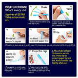 ZEYAR Dual Tip Acrylic Paint Pens 24 Colors, Board and Extra Fine Tips, Patented Product, AP Certified, Waterproof Ink, Works on Rock, Wood, Glass, ZEYAR