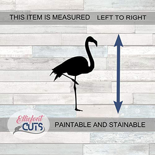 Flamingo Wood Cutouts for crafts, Laser Cut Wood Shapes 5mm thick Baltic Birch Wood, Multiple Sizes Available Elliefont Styles