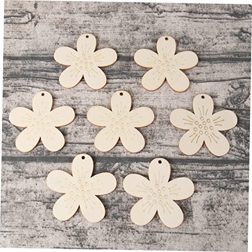 Gogogmee 10 Sets Easter Ornaments Sunflower Wood Cutout Easter Unfinished Wreath Easter Hanging Ornament Rabbit Decorations for The Home Easter Gogogmee