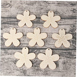 Gogogmee 10 Sets Easter Ornaments Sunflower Wood Cutout Easter Unfinished Wreath Easter Hanging Ornament Rabbit Decorations for The Home Easter Gogogmee