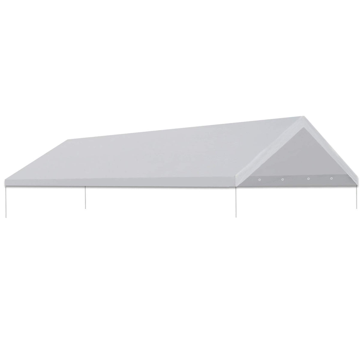 TGEHAP 12'x20' Carport Replacement Canopy Cover for Tent Car Garage Shelter Top Tarp Cover with Ball Bungees (Only Only Top Cover, Frame is not TGEHAP