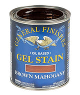 General Finishes Oil Base Gel Stain, 1 Pint, Brown Mahogany General Finishes