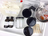 Complete DIY Coconut Wax Blend Starter Candlemaking Kit by Banter & Bliss Candle Co. - Makes Four 7 oz. Candles - Full Beginner Kit (34 pieces) WoodArtSupply