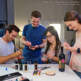 ARTEZA Wine Glass Coaster Painting Experience Box, DIY Craft Kit for Group Activities, Parties, Home Decor Projects, Art Set, Craft Supplies for ARTEZA