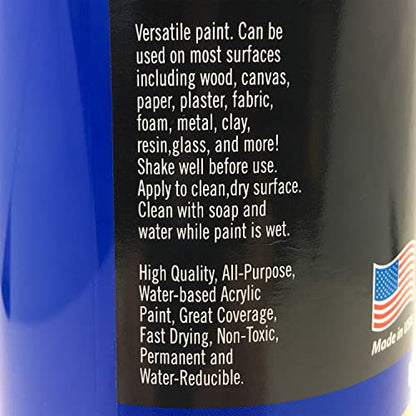 RoseArt Acrylic Paint Ultramarine Blue 32oz Bottle