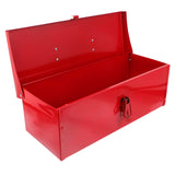 DOITOOL Red Metal Tool Box Iron Sheet Tool Box Metal Toolbox Red Metal Tool Storage Case Red Metal Lockable Tool Box, Multi-function Tool Organizer, DOITOOL