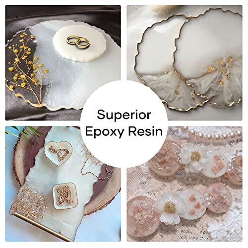 HTVRONT Mica Powder for Epoxy Resin - 1.76 oz/50g White Mica Powder, Natural Mica Pigment Powder, Non-Toxic Mica Powder for Soap Making, Resin, HTVRONT