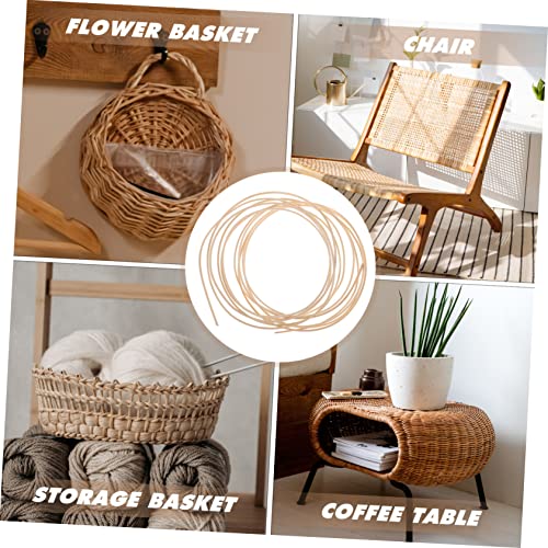 MERRYHAPY 1 Roll Rattan Weave Material Rattan Material Basket Weaving Reed Basket Weaving Supplies Rattan Furniture Repair Material Kit Chairs - WoodArtSupply