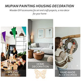 Didiseaon Wood Crafts Unfinished 50 Sets Wooden Butterfly Crafts Butterfly Unfinished Wood Cutouts Blank Butterfly Wooden Paint Crafts for Kids Home Didiseaon